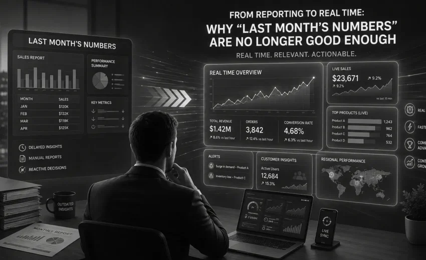 From Reporting to Real Time: Why “Last Month’s Numbers” Are No Longer Good Enough